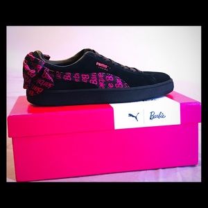 PUMA Black Suede Barbie shoes